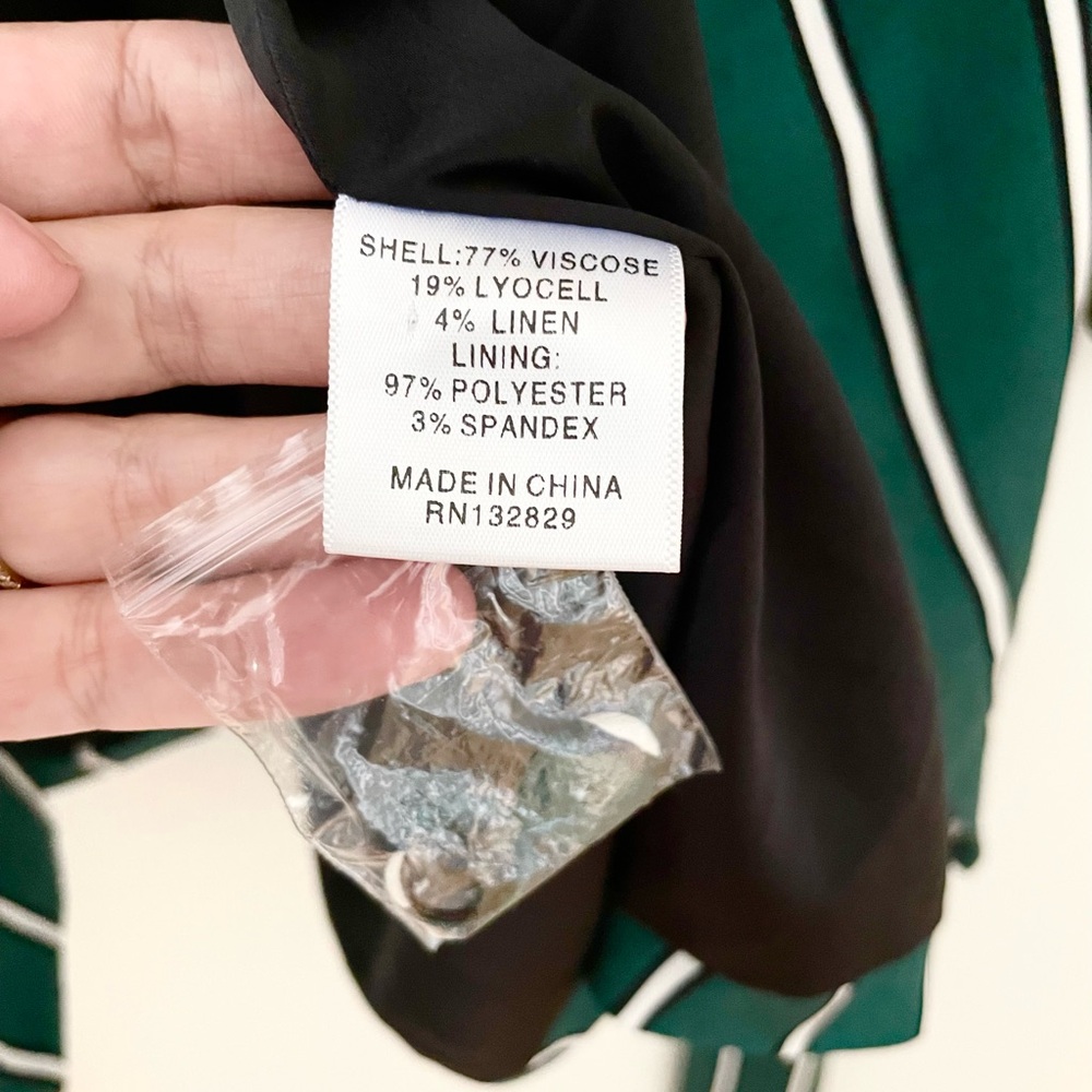 LACADEMIE green wrap tie blazer XS - Picture 5 of 7